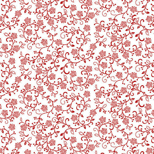 Henry Glass: Scarlet Stitches - Tiny Vines - 2702-18