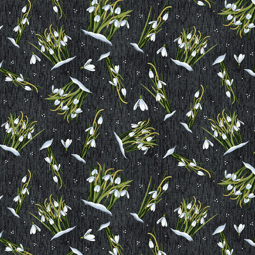 Henry Glass: Frozen in Time - Snow Drops - Black - 2707-99