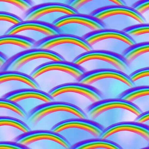 Henry Glass: Unicorn Dreams - Rainbow Toss- 2730-17