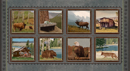 Henry Glass: Yellowstone - 8 Block Panel - 9489-93