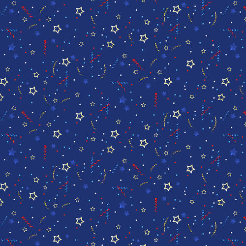 Henry Glass: Teddy's America - Confetti Allover - 9585-77