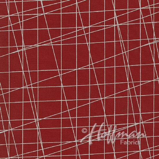 Hoffman: Sparkle and Fade - Red and Silver - P4324-5S