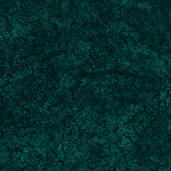 Batiks - Hoffman: Bali Batiks - Ditsy Flowers - Deep Emerald - S2319-702