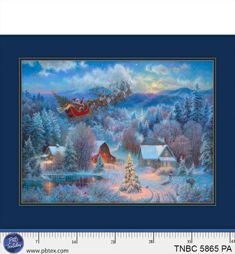 P&B Textiles: The Night Before Christmas - Panel - TNBC-5865PA