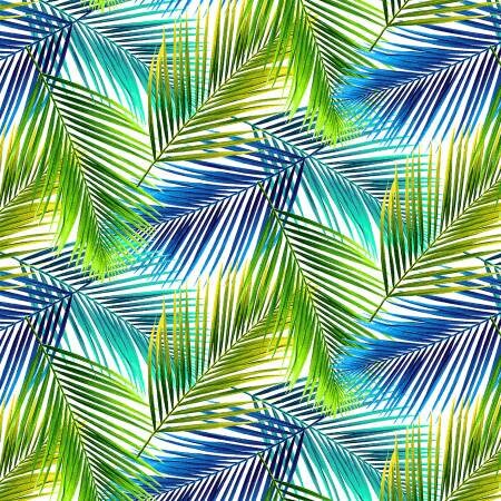 Henry Glass: Birds in Paradise - White Tropical Fern - 9081-01