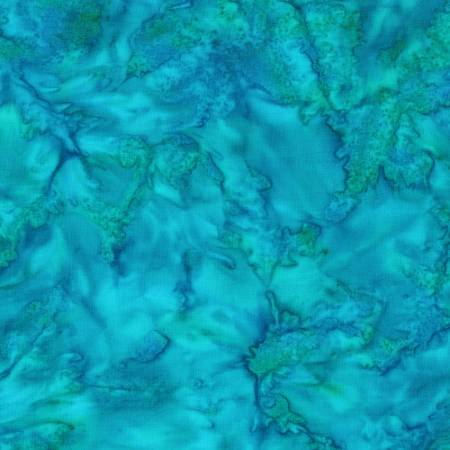 Batiks - Anthology: Lava  - Aqua Green - 100Q-2045