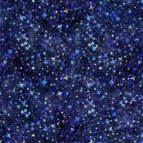 Quilting Treasures: Aurora - Packed Stars - 30595-N